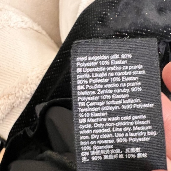 & OTHER STORIES Black Glitter Velour Padded Shoulder Mini Dress Size 2 NWOT - Picture 7 of 12